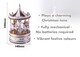 image 2 of St Helens Xmas Carousel Music Box, White