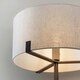 image 3 of Hayfield Floor Lamp Brushed Bronze Effect Plate & Natural Linen 1 Light IP20 - E27