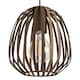 image 3 of EGLO Espinal Bronze Steel Caged Style Contemporary 3-Light Pendant