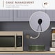 image 5 of HOMCOM Kitchen Cupboard Storage Cabinet with Adjustable Shelves, Grey Grey