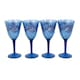 image 1 of Sara Miller by Navigate Set of 4 Decorated Wine Glasses