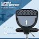 image 5 of Vinsetto Draughtsman Chair, Tall Office Chair with Lumbar Support, Blue