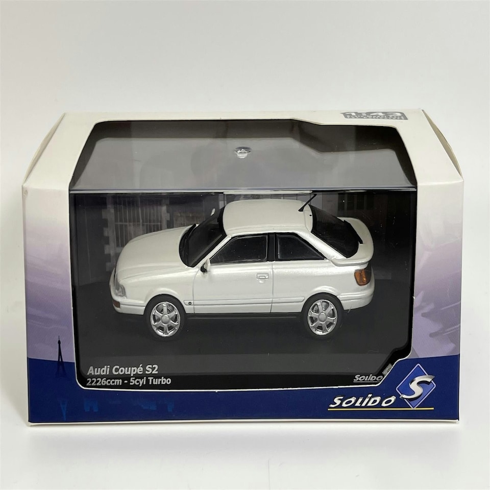 image 1 of 1992 Audi Coupe S2 2226ccm 5cyl Turbo White 1:43 Scale Solido 4312202