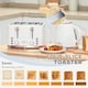 image 4 of HOMCOM Kettle and Toaster Sets, 3000W 1.7L Rapid Boil Kettle & 4 Slice Toaster with 7 Browning Controls, Defrost, Reheat and Crumb Tray, UK Otter thermostat, Cream White