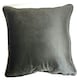 image 2 of Piped Velvet Cushion Cover with Cusion Pads (43x43 cm) | Blue | Duck Egg | 43 x 43 cm | 1
