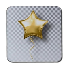 Golden Star Balloon (Coaster)