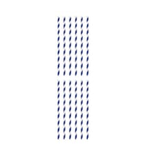 Pack of 12 Blue And White Striped Paper Straws