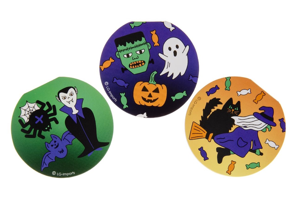 image 1 of Pack of 12 Round Halloween Notebooks 8cm