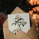 image 3 of John James Audubon Art Card Cuviers Kinglet Bird and Mountain Laurel