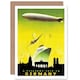 image 1 of Travel Germany Boat Airship Zeppelin Plane Goodbye Card
