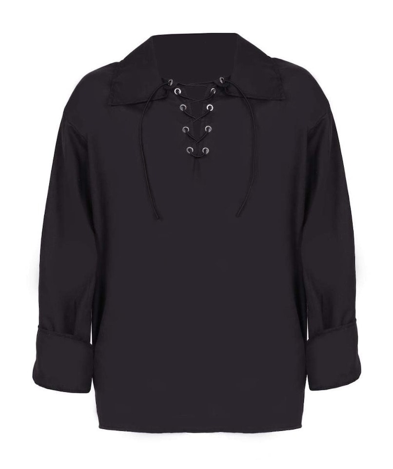 image 1 of Black Gothic Shirt | Black | S