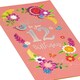 image 3 of Pretty Flower Design 12th Birthday Card