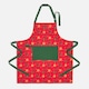image 1 of Homescapes Red Reindeer Christmas Apron