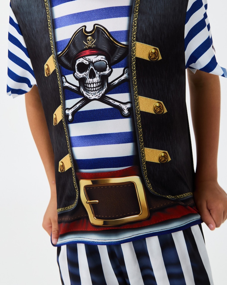 image 1 of Fearsome Pirate Boy Kids Costume - World Book Day, Dress-Up, and Role Play - Ages 3-10 | Multi | Multicoloured | 8-10 years