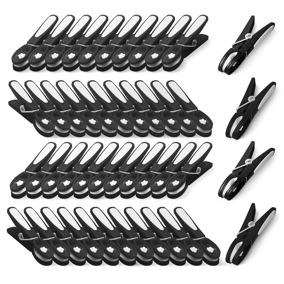 image 1 of Keplin UV Resistant Plastic Clothes Pegs with Metal Spring for Washing Line