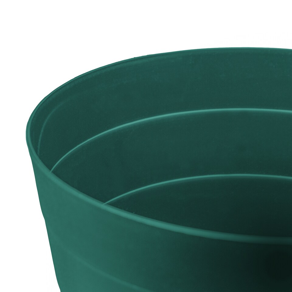 image 1 of JVL Revo Round Waste Bin 6.6L Set of 2 Bathroom Bedroom Office Teal
