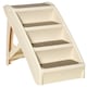 image 1 of PawHut Four-Step Foldable Pet Stairs w/ Non-Slip Mats, for S, XS Dogs - Beige
