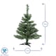 image 3 of Harbour Housewares Artificial Christmas Tree - 2ft - Silver
