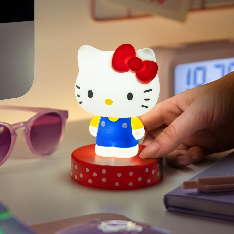 image 1 of Hello Kitty Mini Icon Light, Sanrio 3D LED Lamp Collectible for Bedroom Decor, Official Licensed Gift, Paladone