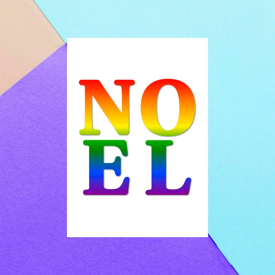 Noel Lgbtq Pride Greetings Card