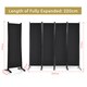 image 2 of COSTWAY 4-Panel Room Divider 173cm Folding Privacy Screen