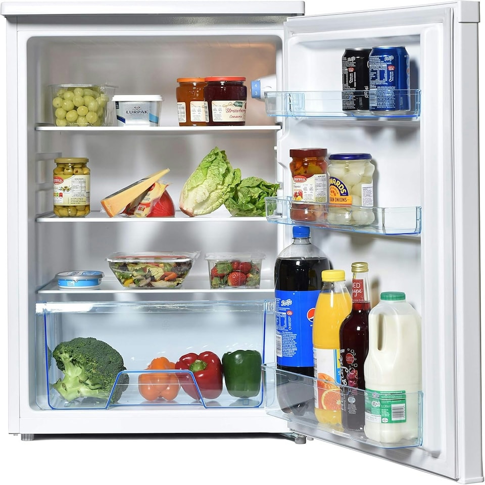 image 1 of Igenix IG255W Freestanding Under Counter Larder Fridge, 131 Litre, White