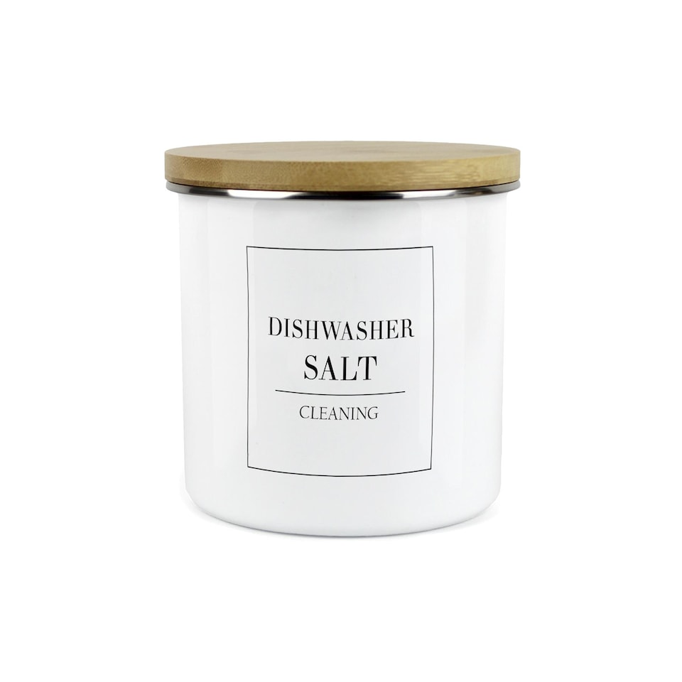 image 1 of Minimalist Large Dishwasher Salt Storage Canister