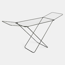 OHS 18M Foldable Clothes Airer Stainless Steel Horse Winged Organiser