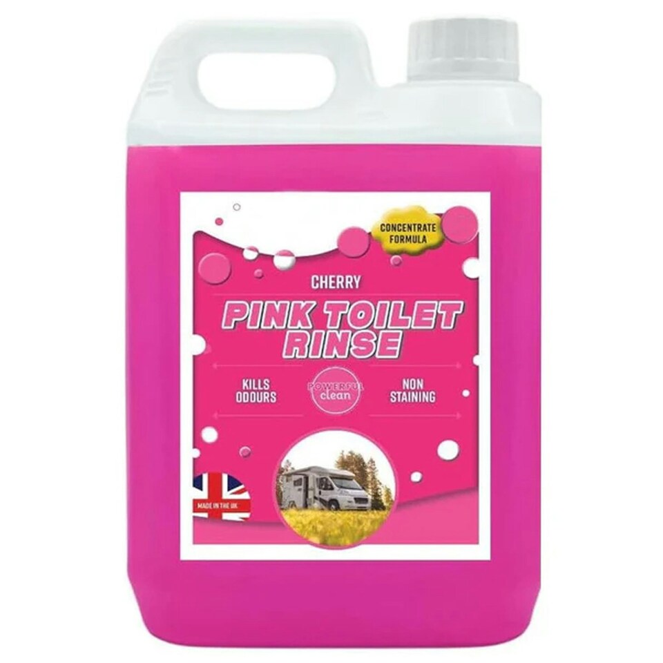 image 1 of 1 x 5L Powerful Pink Disinfectant For Portable Toilets & Motor Homes Concentrated Formula Targets Bad Odours