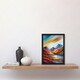 image 2 of Cairngorms Heather Mountain Peak Hike Home Decor Black Framed Wall Art Print A4