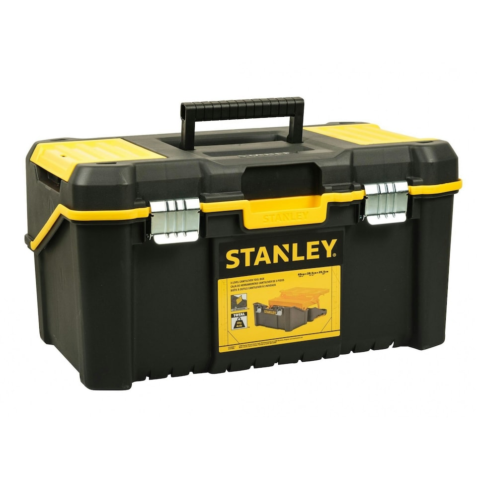 image 1 of Stanley Hand Tools Essentials Cantilever Toolbox 49cm (19in) - Multi Colour - One Size Multi