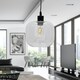 image 3 of First Choice Lighting Bletch Clear Glass Easy Fit Pendant Shade Clear