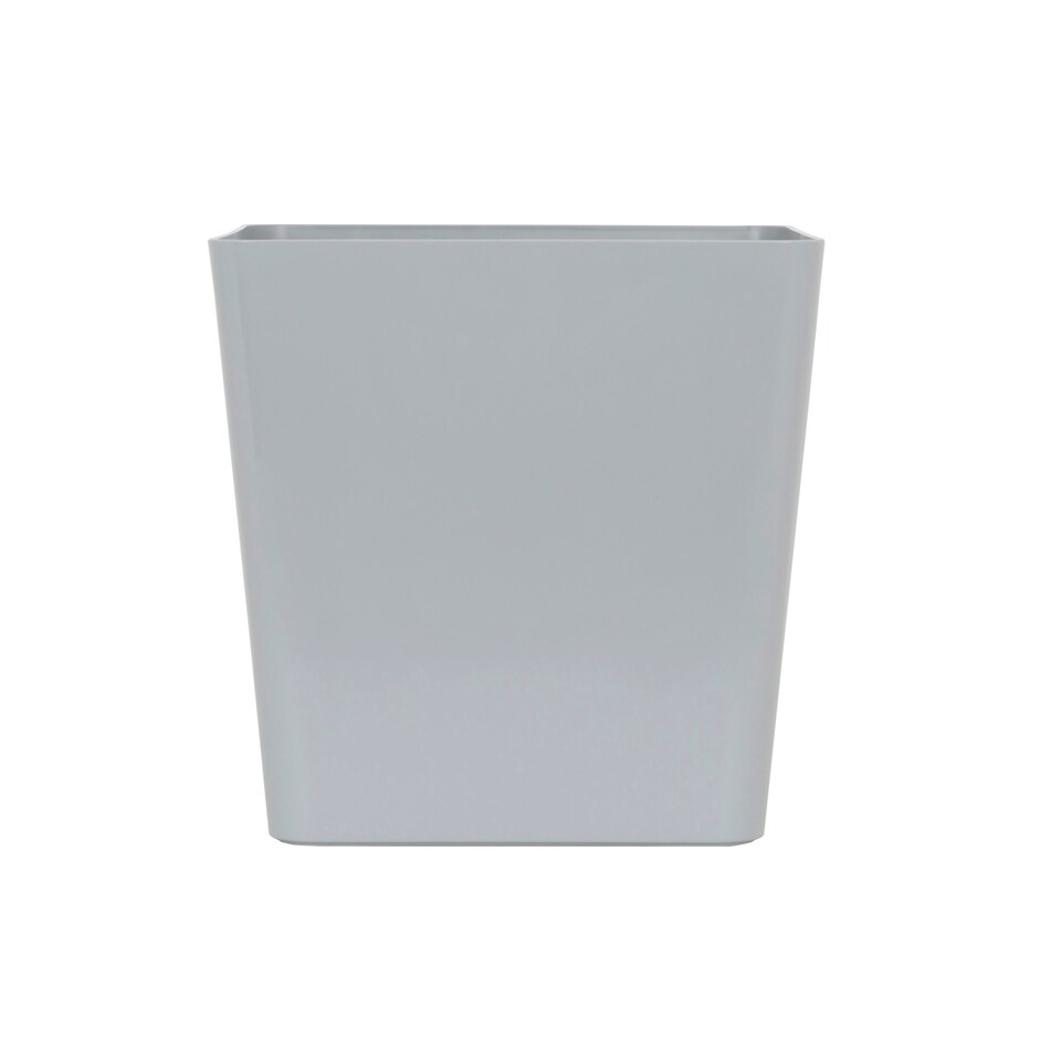 image 1 of Wham Studio 3 x 18L Deep Rectangular Plastic Storage Baskets Ice White Grey