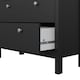 image 10 of Madrid China Cabinet 2 Glass Doors with 3 Drawers in Matt Black