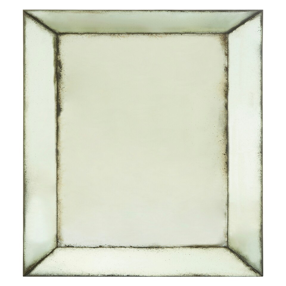 image 1 of Interiors by Premier Large Bevelled Wall Mirror Green