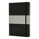 image 1 of XD Collection Deluxe Hard Cover A5 Notebook - Black - One Size