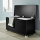 image 2 of Malmo Lift-Up Storage Ottoman Chest Box White