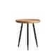 image 6 of Chervey Round Solid Mango Wood Side Table with Tri-Pin Legs Small
