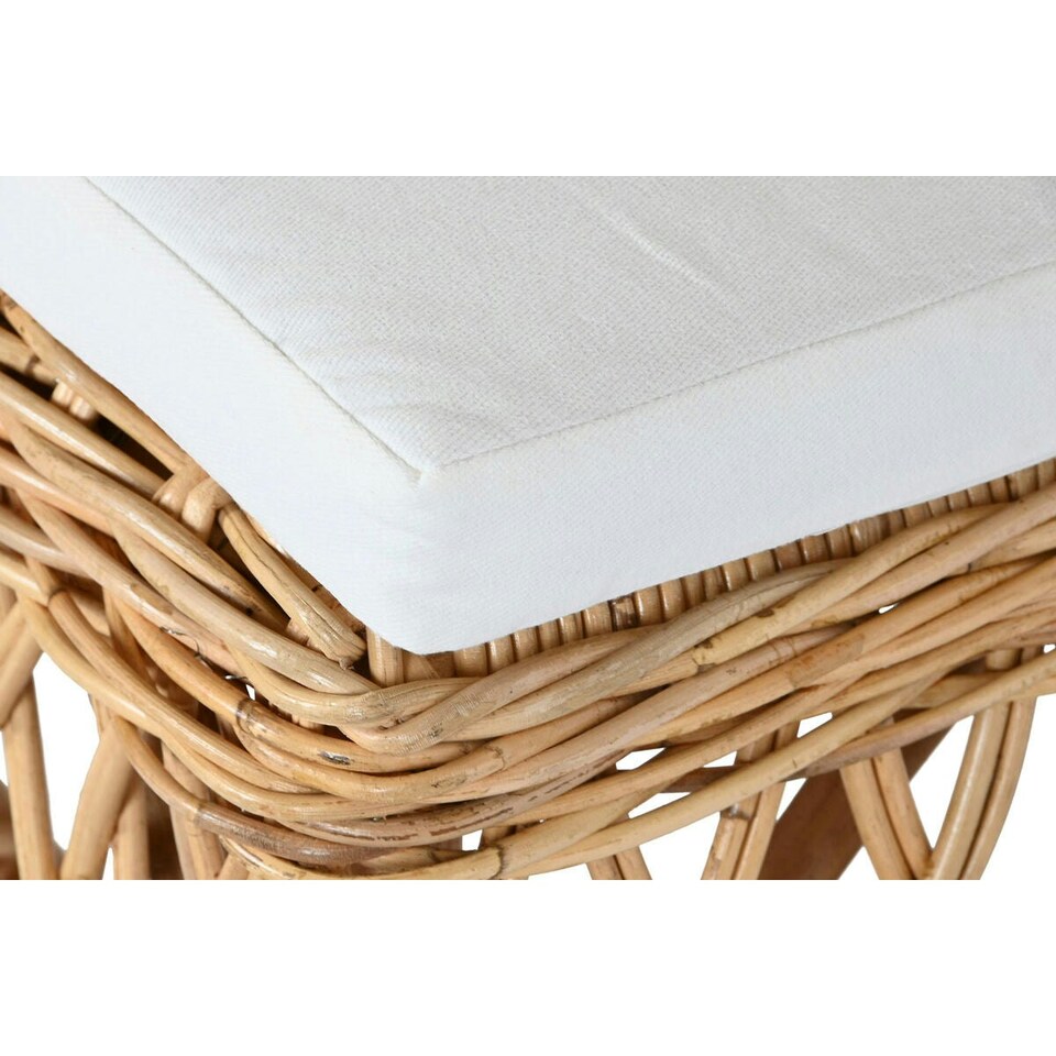 image 1 of Chair DKD Home Decor White Natural 45 x 55 x 85 cm 45 x 55 x 90 cm 47 x 58 x 90 cm White