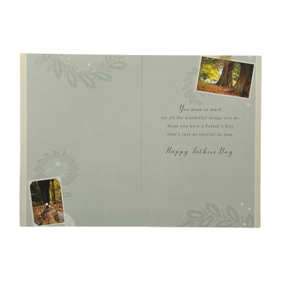 image 1 of To My Husband Photographic Forest Design Father's Day Card
