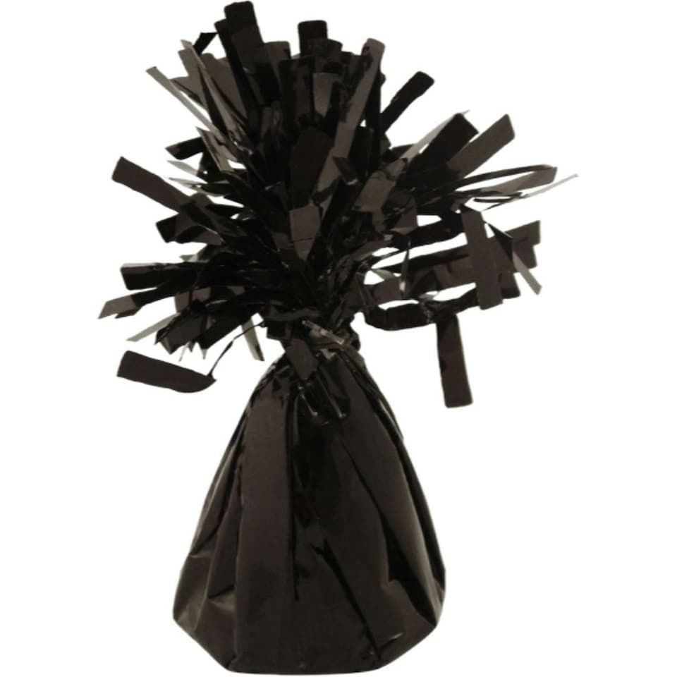 image 1 of 160g Black Foil Balloon Floor Weight