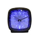 image 1 of Hometime Cushion Shape Alarm Clock Sweep/Cres Black Black