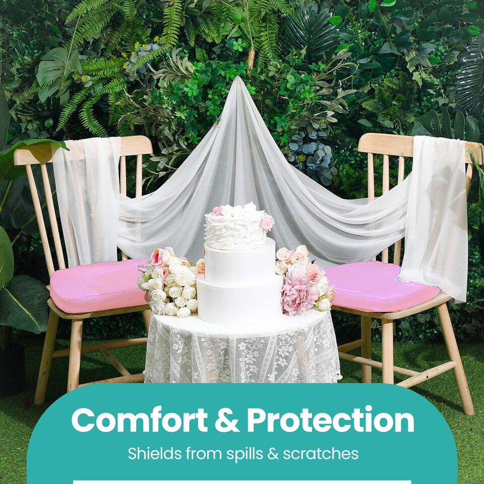image 1 of Dining Seat Chair Covers Stretchable Spandex High-Back Slipcovers - 10pcs