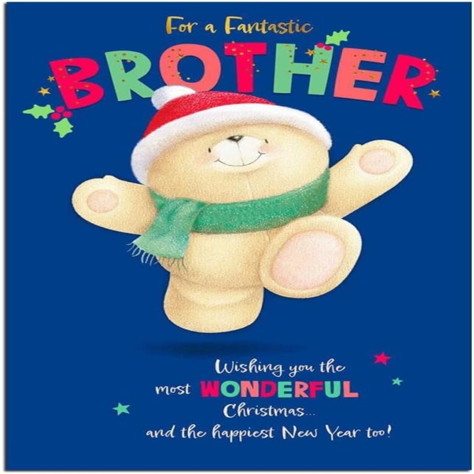 Forever Friends Fantastic Brother Christmas Card