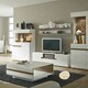 image 5 of Chelsea Living Small Designer Coffee Table in White with a Truffle Oak Trim