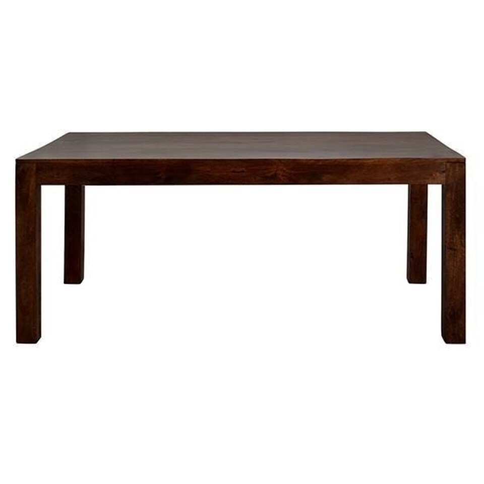 image 1 of Toko Dark Mango Large Dining Table - Solid Mango Wood - L90 x W180 x H76 cm Brown