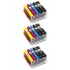 image 2 of 3x Sets of 5 Compatible Canon PGI580XXL CLI581XXL Ink Cartridges Multi