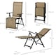 image 7 of Outsunny Outdoor Sun Recliner Loungers with Adjustable Footrest, Beige