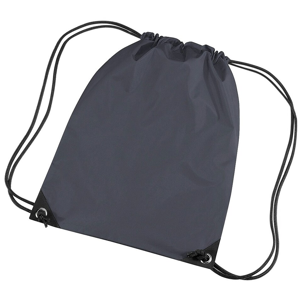 image 1 of Bagbase Premium Gymsac Water Resistant Bag (11 Litres) - Graphite - One Size | Multi | One Size