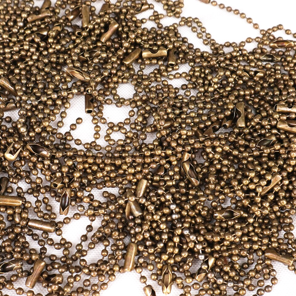 image 1 of 15cm Long Metal Ball Chain Extender for Label Tags - 100pcs